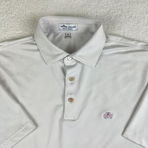 PETER MILLAR x MIRAMONT Size Medium Mens SUMMER COMFORT Polo Shirt White
